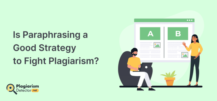 Is Paraphrasing a Good Strategy to Fight Plagiarism?