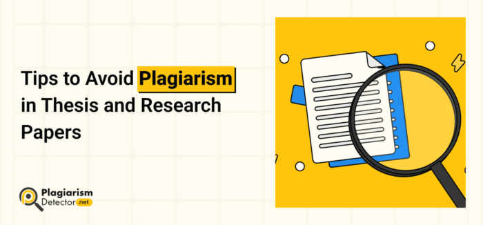 Tips to Avoid Plagiarism in Thesis and Research Papers